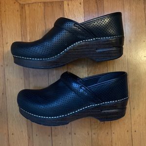 Perforated Leather Dansko Clogs | Mint Condition